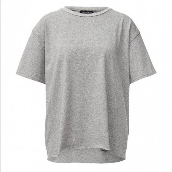 𝅺Topshop basic short sleeve grey tee - Picture 1 of 7